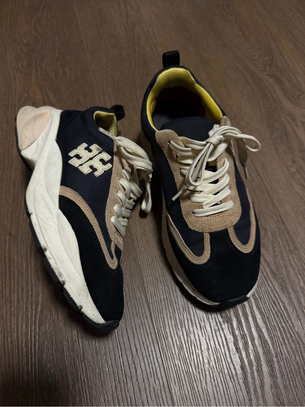 Tory Burch Good Luck Suede Trainer